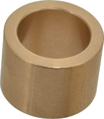 Made in USA - 1" Inside x 1-3/8" Outside Diam, Cast Bronze Sleeve Bearing - 1" OAL - Benchmark Tooling