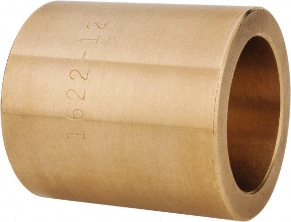 Made in USA - 1" Inside x 1-3/8" Outside Diam, Cast Bronze Sleeve Bearing - 1-1/2" OAL - Benchmark Tooling