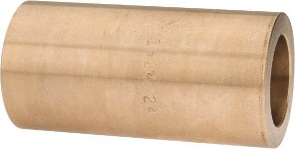 Made in USA - 1" Inside x 1-1/2" Outside Diam, Cast Bronze Sleeve Bearing - 3" OAL - Benchmark Tooling