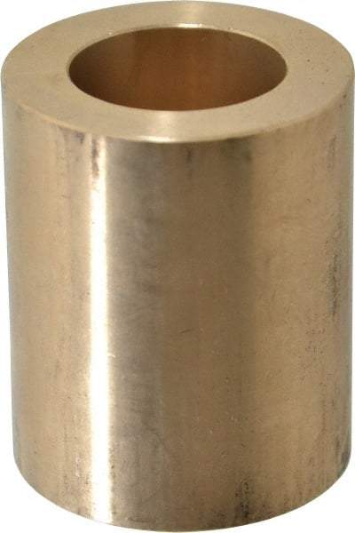 Made in USA - 1" Inside x 1-5/8" Outside Diam, Cast Bronze Sleeve Bearing - 2" OAL - Benchmark Tooling