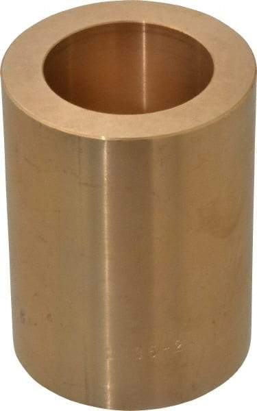 Made in USA - 1-1/2" Inside x 2-1/4" Outside Diam, Cast Bronze Sleeve Bearing - 3" OAL - Benchmark Tooling