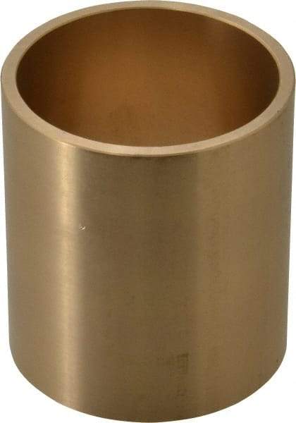 Made in USA - 2" Inside x 2-1/4" Outside Diam, Cast Bronze Sleeve Bearing - 2-1/2" OAL - Benchmark Tooling