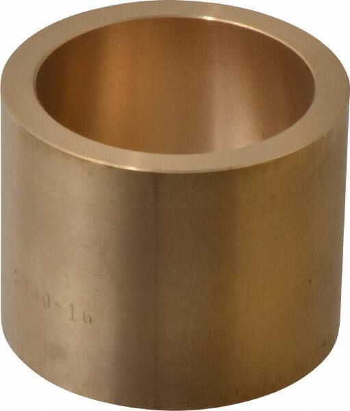 Made in USA - 2" Inside x 2-1/2" Outside Diam, Cast Bronze Sleeve Bearing - 2" OAL - Benchmark Tooling