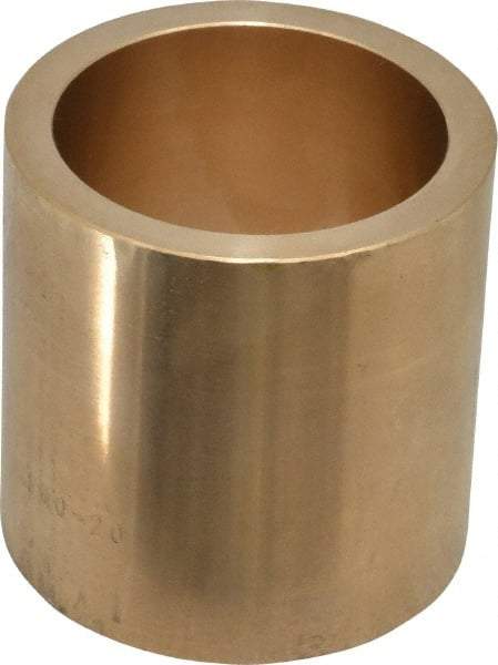 Made in USA - 2" Inside x 2-1/2" Outside Diam, Cast Bronze Sleeve Bearing - 2-1/2" OAL - Benchmark Tooling