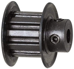 Power Drive - 11 Tooth, 3/16" Inside x 0.68" Outside Diam, Timing Belt Pulley - 1/4, 3/8" Belt Width, 0.7" Pitch Diam, Steel & Cast Iron - Benchmark Tooling