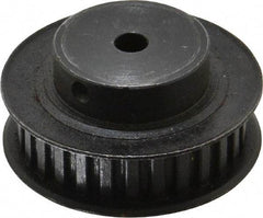 Power Drive - 28 Tooth, 1/4" Inside x 1.763" Outside Diam, Timing Belt Pulley - 1/4, 3/8" Belt Width, 1.783" Pitch Diam, Steel & Cast Iron - Benchmark Tooling