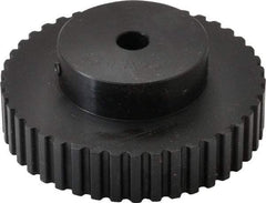 Power Drive - 42 Tooth, 5/16" Inside x 2.654" Outside Diam, Timing Belt Pulley - 1/4, 3/8" Belt Width, 2.674" Pitch Diam, Steel & Cast Iron - Benchmark Tooling