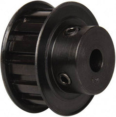 Power Drive - 14 Tooth, 3/8" Inside x 1.641" Outside Diam, Timing Belt Pulley - 1/2" Belt Width, 1.671" Pitch Diam, Steel & Cast Iron - Benchmark Tooling