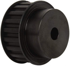 Power Drive - 20 Tooth, 5/8" Inside x 3.129" Outside Diam, Timing Belt Pulley - 3/4, 1" Belt Width, 3.183" Pitch Diam, Steel & Cast Iron - Benchmark Tooling