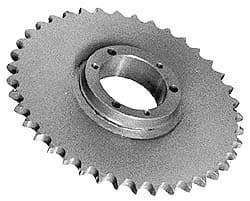 Browning - 35 Teeth, 3/4" Chain Pitch, Chain Size 60, Bushed Steel Roller-Chain Sprockets - Benchmark Tooling