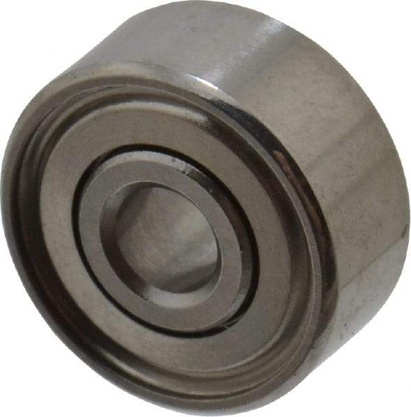 Value Collection - 3/32" Bore Diam, 5/16" OD, Double Shield Miniature Radial Ball Bearing - 9/64" Wide, 1 Row, Round Bore, 40 Lb Static Capacity, 124 Lb Dynamic Capacity - Benchmark Tooling