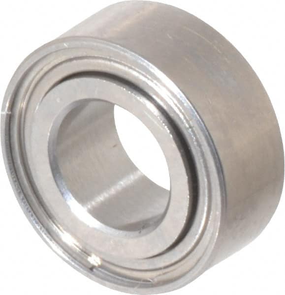 Value Collection - 5/32" Bore Diam, 5/16" OD, Double Shield Miniature Radial Ball Bearing - 1/8" Wide, 1 Row, Round Bore, 29 Lb Static Capacity, 81 Lb Dynamic Capacity - Benchmark Tooling