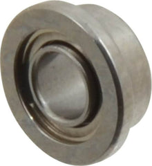 Value Collection - 3/32" Bore Diam, 3/16" OD, Double Shield Miniature Radial Ball Bearing - 3/32" Wide, With Flange, 1 Row, Round Bore, 10 Lb Static Capacity, 31 Lb Dynamic Capacity - Benchmark Tooling