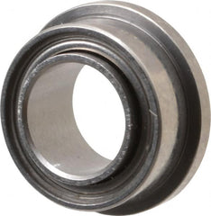 Value Collection - 5/32" Bore Diam, 5/16" OD, Double Shield Miniature Radial Ball Bearing - 1/8" Wide, With Flange, 1 Row, Round Bore, 29 Lb Static Capacity, 81 Lb Dynamic Capacity - Benchmark Tooling