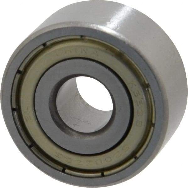 Tritan - 10mm Bore Diam, 30mm OD, Double Shield Angular Contact Radial Ball Bearing - 14.3mm Wide, 2 Rows, Round Bore, 850 Lb Static Capacity, 1,600 Lb Dynamic Capacity - Benchmark Tooling