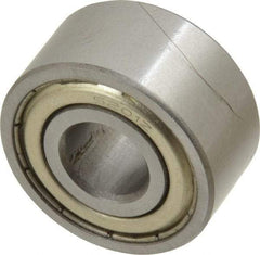 Tritan - 12mm Bore Diam, 32mm OD, Double Shield Angular Contact Radial Ball Bearing - 15.9mm Wide, 2 Rows, Round Bore, 1,300 Lb Static Capacity, 2,300 Lb Dynamic Capacity - Benchmark Tooling