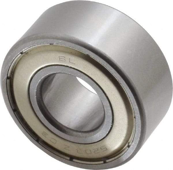 Tritan - 17mm Bore Diam, 40mm OD, Double Shield Angular Contact Radial Ball Bearing - 17.5mm Wide, 2 Rows, Round Bore, 2,000 Lb Static Capacity, 3,300 Lb Dynamic Capacity - Benchmark Tooling