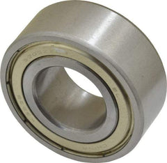 Tritan - 25mm Bore Diam, 52mm OD, Double Shield Angular Contact Radial Ball Bearing - 20.6mm Wide, 2 Rows, Round Bore, 3,200 Lb Static Capacity, 4,700 Lb Dynamic Capacity - Benchmark Tooling