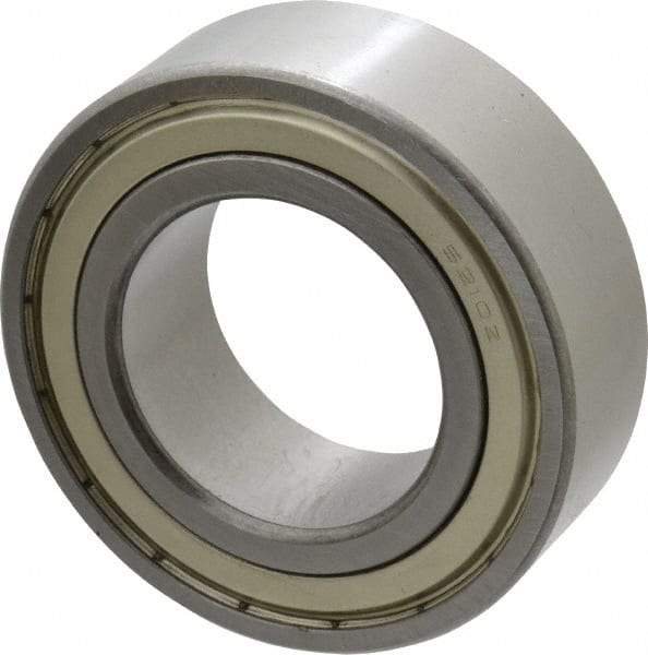 Tritan - 50mm Bore Diam, 90mm OD, Double Shield Angular Contact Radial Ball Bearing - 30.2mm Wide, 2 Rows, Round Bore, 9,400 Lb Static Capacity, 11,500 Lb Dynamic Capacity - Benchmark Tooling