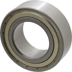Tritan - 50mm Bore Diam, 90mm OD, Double Shield Angular Contact Radial Ball Bearing - 30.2mm Wide, 2 Rows, Round Bore, 9,400 Lb Static Capacity, 11,500 Lb Dynamic Capacity - Benchmark Tooling