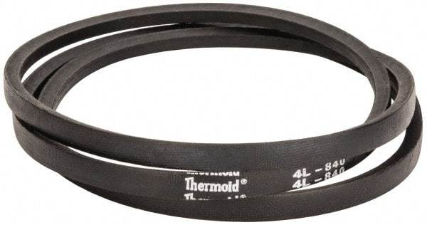Value Collection - Section 4L, 84" Outside Length, V-Belt - Rubber, Fractional HP, No. 4L840 - Benchmark Tooling