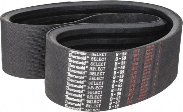 Value Collection - Section B, V-Belt - Neoprene Rubber, Classic Banded, No. B-59 - Benchmark Tooling