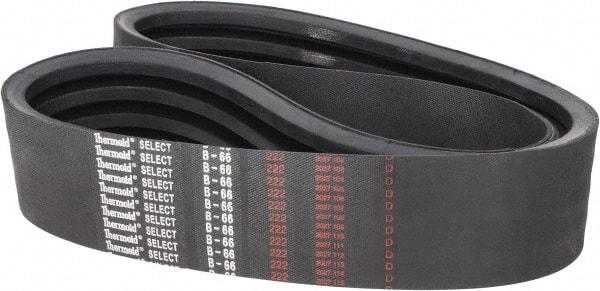 Value Collection - Section B, V-Belt - Neoprene Rubber, Classic Banded, No. B-66 - Benchmark Tooling