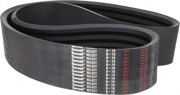 Value Collection - Section B, V-Belt - Neoprene Rubber, Classic Banded, No. B-78 - Benchmark Tooling