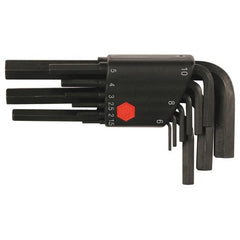 1.5-10 HEX L-KEY SHORT ARM BLACK 9PC SET - Benchmark Tooling