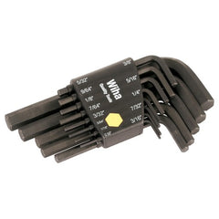 .050 - 3/8 HEX L-KEY SHORT ARM BLACK SET - Benchmark Tooling