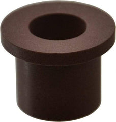 Bunting Bearing - 1/2" Inside x 3/4" Outside Diam, PTFE Sleeve Bearing - 1" Flange Outside Diam, 1/8" Flange Thickness, 3/4" OAL - Benchmark Tooling
