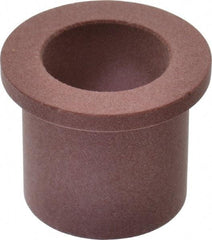 Bunting Bearing - 3/4" Inside x 1" Outside Diam, PTFE Sleeve Bearing - 1-1/4" Flange Outside Diam, 1/8" Flange Thickness, 1" OAL - Benchmark Tooling