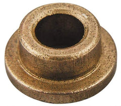 Bunting Bearing - 1-1/4" Inside x 1-1/2" Outside Diam, PTFE Sleeve Bearing - 1-3/4" Flange Outside Diam, 1/8" Flange Thickness, 2" OAL - Benchmark Tooling