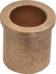 Boston Gear - 3/4" Inside x 1" Outside Diam, Oil Impregnated Bronze SAE-841 Flanged Sleeve Bearing - 1-1/8" Flange Outside Diam, 1/8" Flange Thickness, 1-1/8" OAL - Benchmark Tooling