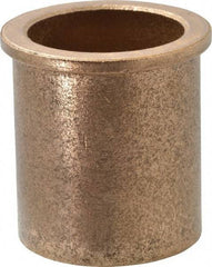 Boston Gear - 1-1/4" Inside x 1-1/2" Outside Diam, Oil Impregnated Bronze SAE-841 Flanged Sleeve Bearing - 1-3/4" Flange Outside Diam, 1/8" Flange Thickness, 1-3/4" OAL - Benchmark Tooling