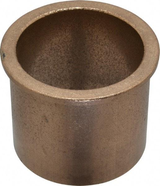 Boston Gear - 2" Inside x 2-1/4" Outside Diam, Oil Impregnated Bronze SAE-841 Flanged Sleeve Bearing - 2-1/2" Flange Outside Diam, 1/8" Flange Thickness, 2" OAL - Benchmark Tooling