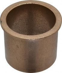 Boston Gear - 2" Inside x 2-1/4" Outside Diam, Oil Impregnated Bronze SAE-841 Flanged Sleeve Bearing - 2-1/2" Flange Outside Diam, 1/8" Flange Thickness, 2" OAL - Benchmark Tooling