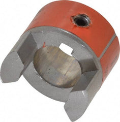 Lovejoy - 3/4" Max Bore Diam, 3/16" x 3/32" Keyway Width x Depth, Flexible Coupling Hub - 1.36" OD, 2" OAL, Sintered Iron, Order 2 Hubs & 1 Spider for Complete Coupling - Benchmark Tooling