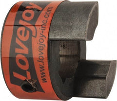 Lovejoy - 19mm Max Bore, 6mm x 2.8mm Keyway Width x Depth, Flexible Coupling Hub - 1.36" OD, 2" OAL, Sintered Iron, Order 2 Hubs & 1 Spider for Complete Coupling - Benchmark Tooling