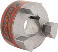 Lovejoy - 3/4" Max Bore Diam, 3/16" x 3/32" Keyway Width x Depth, Flexible Coupling Hub - 1-3/4" OD, 2.12" OAL, Sintered Iron, Order 2 Hubs & 1 Spider for Complete Coupling - Benchmark Tooling