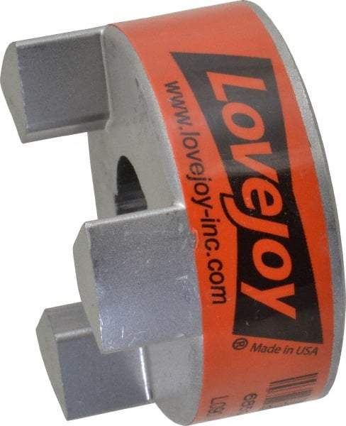 Lovejoy - 3/4" Max Bore Diam, 3/16" x 3/32" Keyway Width x Depth, Flexible Coupling Hub - 2.11" OD, 2.12" OAL, Sintered Iron, Order 2 Hubs & 1 Spider for Complete Coupling - Benchmark Tooling