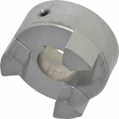 Lovejoy - 7/8" Max Bore Diam, 3/16" x 3/32" Keyway Width x Depth, Flexible Coupling Hub - 2.11" OD, 2.12" OAL, Sintered Iron, Order 2 Hubs & 1 Spider for Complete Coupling - Benchmark Tooling