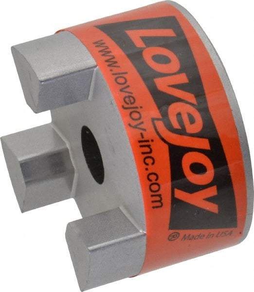 Lovejoy - 1/2" Max Bore Diam, Flexible Coupling Hub - 2.11" OD, 2-1/2" OAL, Sintered Iron, Order 2 Hubs & 1 Spider for Complete Coupling - Benchmark Tooling