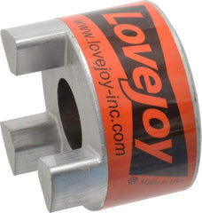 Lovejoy - 1" Max Bore Diam, 1/4" x 1/8" Keyway Width x Depth, Flexible Coupling Hub - 2.54" OD, 3-1/2" OAL, Sintered Iron, Order 2 Hubs & 1 Spider for Complete Coupling - Benchmark Tooling