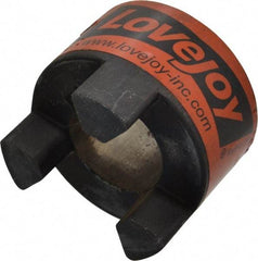 Lovejoy - 1-3/8" Max Bore Diam, 5/16" x 5/32" Keyway Width x Depth, Flexible Coupling Hub - 2.54" OD, 3-1/2" OAL, Sintered Iron, Order 2 Hubs & 1 Spider for Complete Coupling - Benchmark Tooling