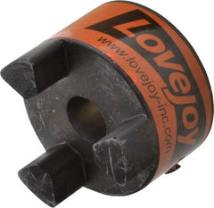 Lovejoy - 19mm Max Bore, 6mm x 2.8mm Keyway Width x Depth, Flexible Coupling Hub - 2.54" OD, 3-1/2" OAL, Sintered Iron, Order 2 Hubs & 1 Spider for Complete Coupling - Benchmark Tooling
