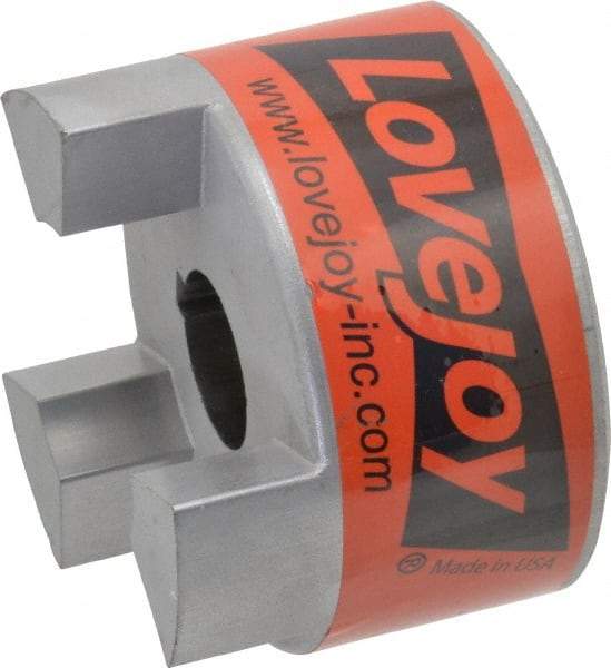 Lovejoy - 1" Max Bore Diam, 1/4" x 1/8" Keyway Width x Depth, Flexible Coupling Hub - 3.31" OD, 4-1/4" OAL, Sintered Iron, Order 2 Hubs & 1 Spider for Complete Coupling - Benchmark Tooling