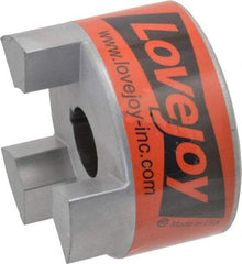 Lovejoy - 1" Max Bore Diam, 1/4" x 1/8" Keyway Width x Depth, Flexible Coupling Hub - 3.31" OD, 4-1/4" OAL, Sintered Iron, Order 2 Hubs & 1 Spider for Complete Coupling - Benchmark Tooling