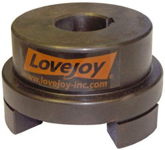 Lovejoy - 1" Max Bore Diam, Flexible Hub Coupling - 4-1/2" OD, 4.88" OAL, Sintered Iron - Benchmark Tooling