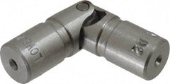 Lovejoy - 5/8" Bore Depth, 378 In/Lbs. Torque, D-Type Single Universal Joint - 1/4" Inside x 1/2" Outside Diam, 2" OAL - Benchmark Tooling